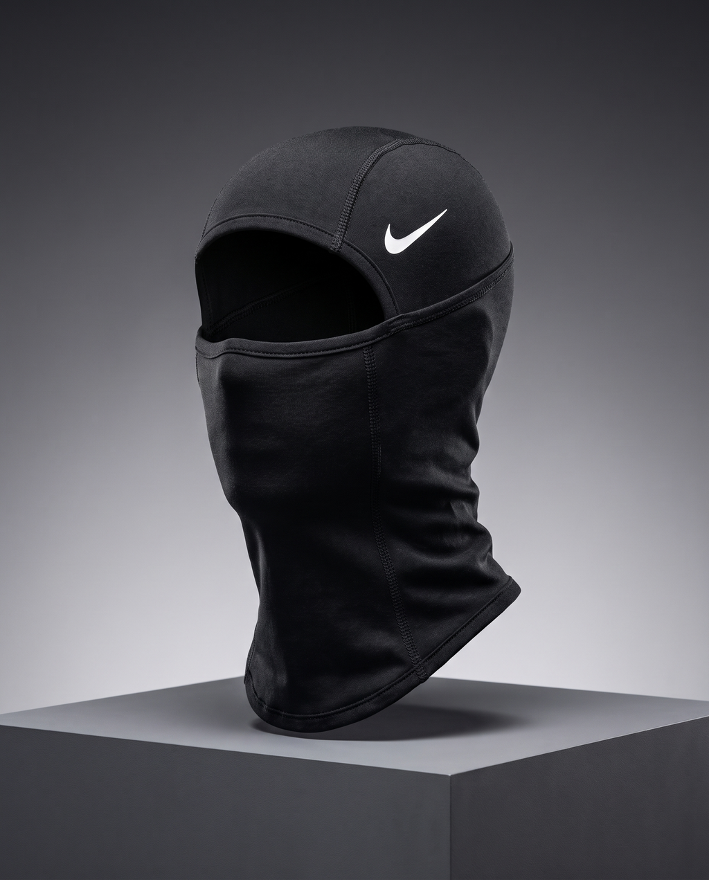 Nike Pro Football Hood in black, close-up product view