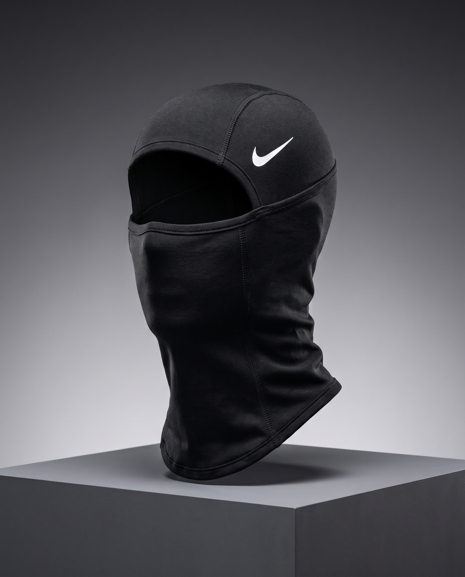 Nike Pro Football Hood in black, close-up product view